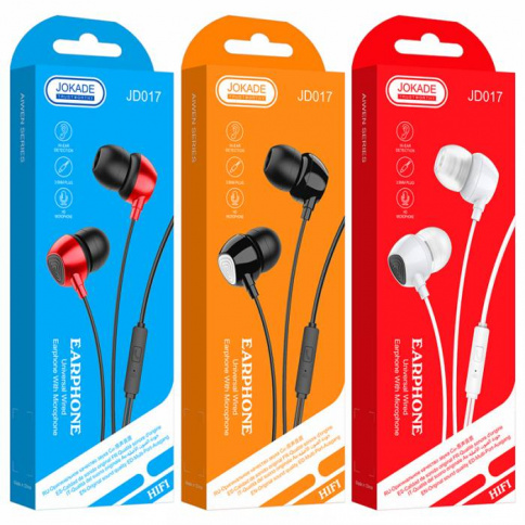 Наушники Jokade JD017 с микрофоном black фото 3