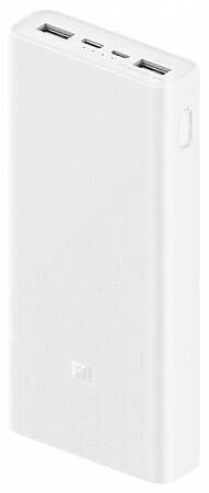 Xiaomi Powerbank 3 20000Mah USB-C Two-Way Fast Charge  PLM18ZM white фото 2