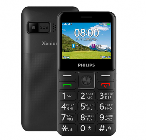 PHILIPS Xenium E207 (Black) фото 1