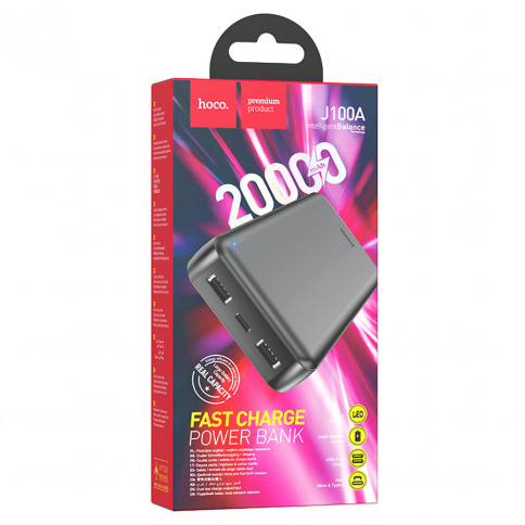 Power Bank Hoco J100A High-ranking power bank(20000mAh) black фото 6