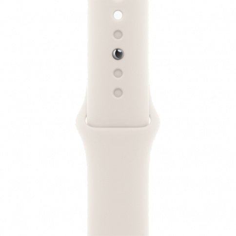 Apple Watch SE 2024 GPS 40mm Starlight Aluminium Case with Starlight Sport Band - M/L MXEG3 фото 3